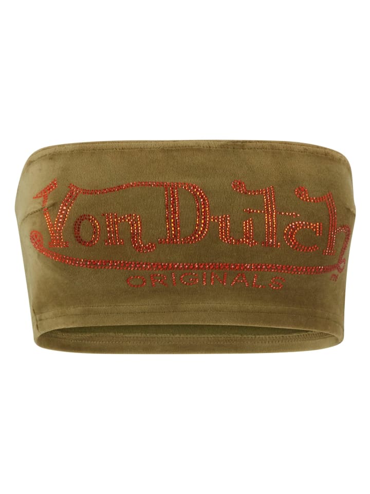 Топ Von Dutch, хаки 
Топ Von Dutch, хаки