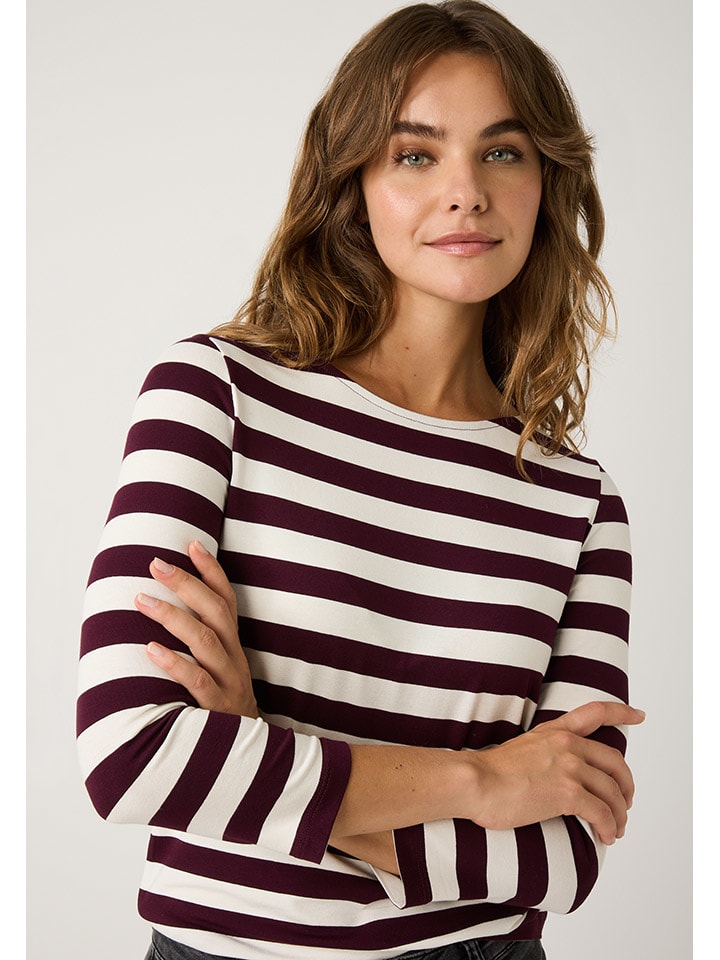 More & More Футболка с длинными рукавами белого/бордового цвета
More & More Футболка с длинными рукавами белого/бордового цвета