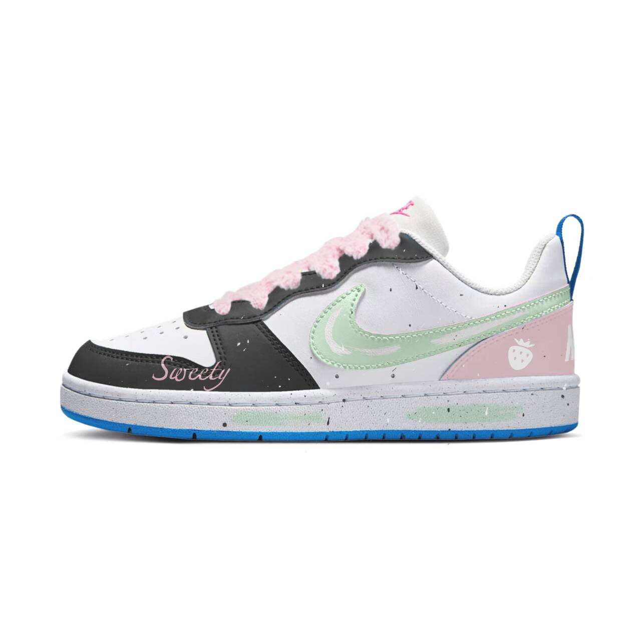 Nike Court Borough Synthetic Leather Slip Resistant Abrasion Resistant Low top Kids' Skateboarding Shoes Black Pink
Nike Court Borough Synthetic Leather Slip Resistant Abrasion Resistant Low top Kids' Skateboarding Shoes Black Pink