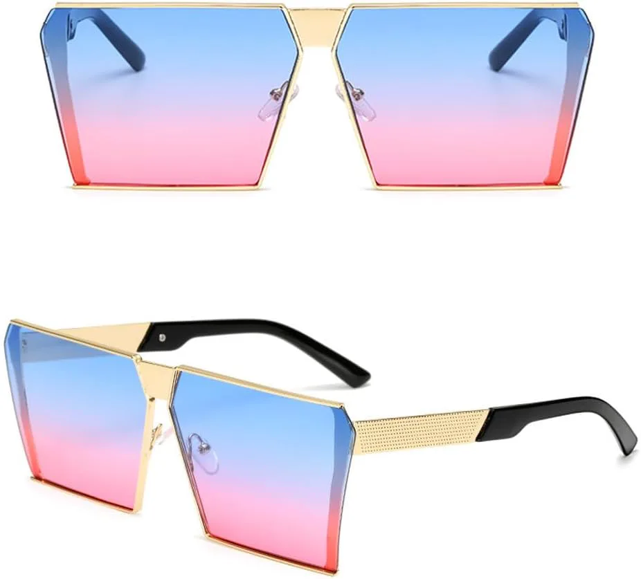 Металлические солнцезащитные очки для женщин и мужчин, модные очки-маски в крупной оправе, винтажные солнцезащитные очки-щитки для женщин TKKTLLT, Gold-clear
Металлические солнцезащитные очки для женщин и мужчин, модные очки-маски в крупной оправе, винтажные солнцезащитные очки-щитки для женщин TKKTLLT, Gold-clear