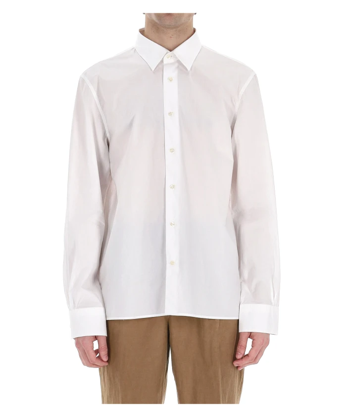 Белая хлопковая поплиновая формальная рубашка Officine Gãnãrale, белый
Белая хлопковая поплиновая формальная рубашка Officine Gãnãrale, белый