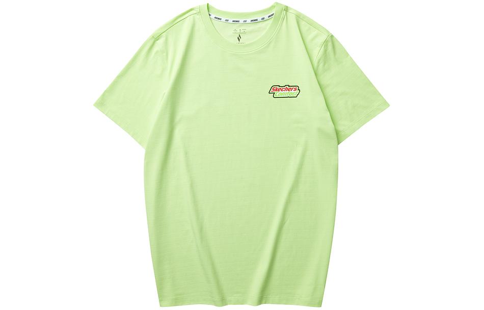 Футболка унисекс светло-зелёная Skechers 
Футболка унисекс светло-зелёная Skechers