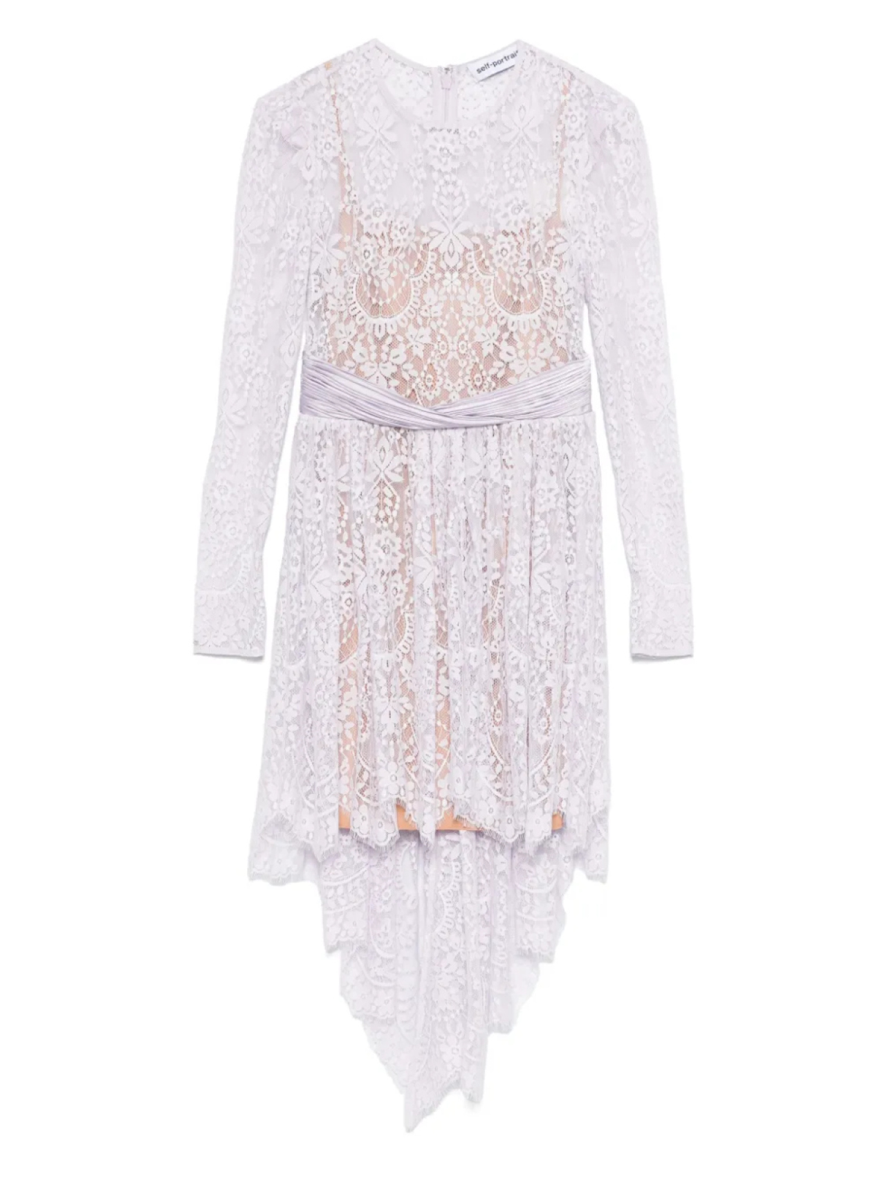 Мини-платье из кружевного атласа Self-Portrait, фиолетовый
Мини-платье из кружевного атласа Self-Portrait, фиолетовый