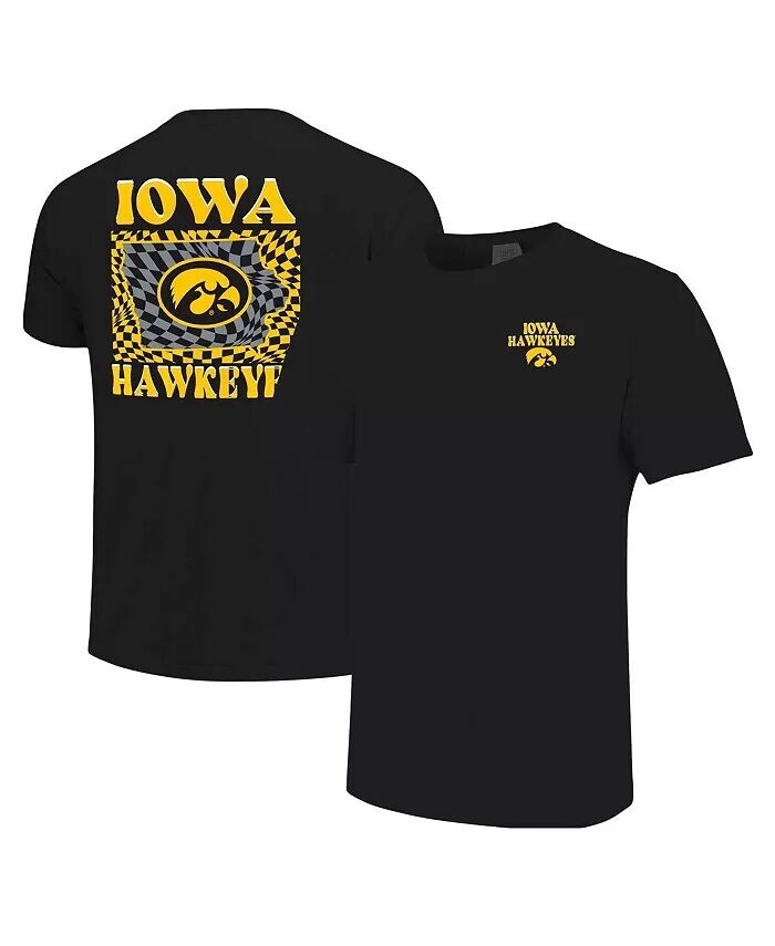 Женская черная футболка Iowa Hawkeyes Comfort Colors с клетчатым талисманом Image One
Женская черная футболка Iowa Hawkeyes Comfort Colors с клетчатым талисманом Image One