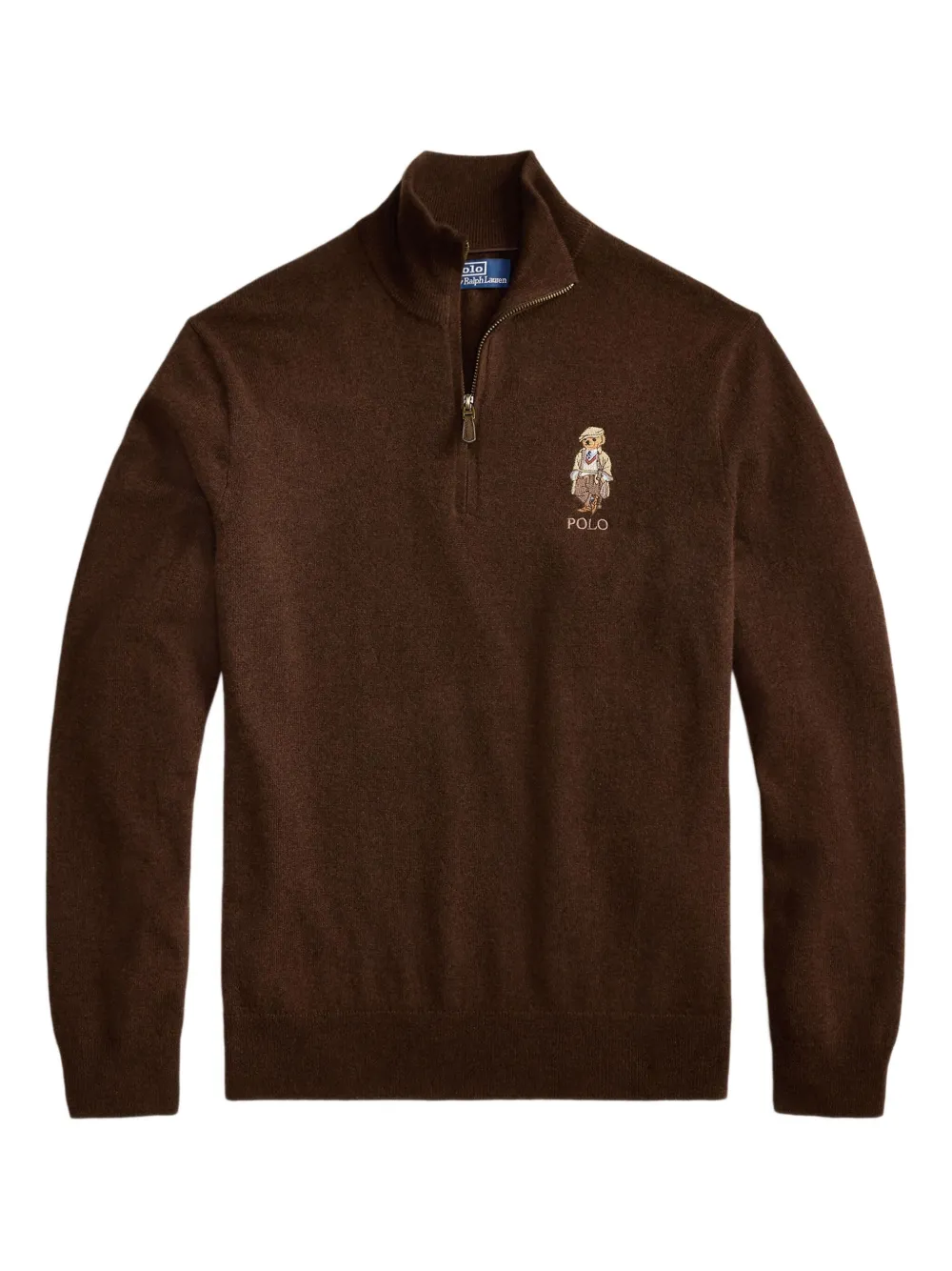 Свитер-поло с застежкой-молнией на половину длины POLO RALPH LAUREN, коричневый
Свитер-поло с застежкой-молнией на половину длины POLO RALPH LAUREN, коричневый