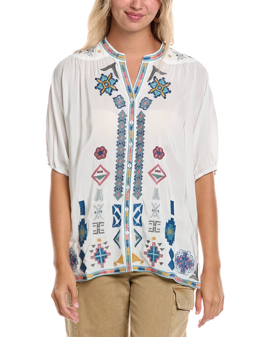 Джонни Вас Джейсинта Шелковая рубашка Johnny Was
Джонни Вас Джейсинта Шелковая рубашка Johnny Was