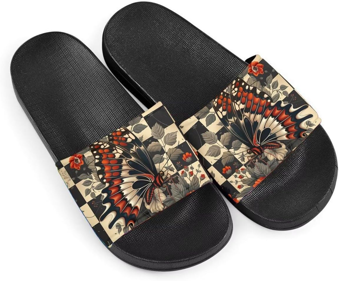 Женские сандалии Удобные легкие летние сандалии Нескользящие шлепанцы с узором бабочки Для пляжа, отеля, дома и улицы Getelinseng, Vintage Butterfly Checkerboard
Женские сандалии Удобные легкие летние сандалии Нескользящие шлепанцы с узором бабочки Для пляжа, отеля, дома и улицы Getelinseng, Vintage Butterfly Checkerboard