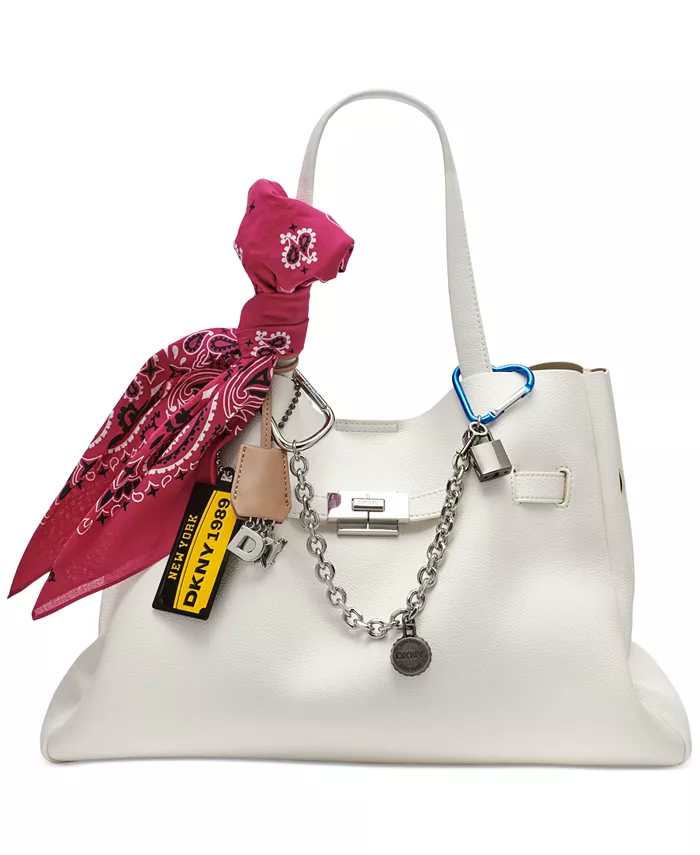 Бархатная сумка-сатчел Bryar Large с декоративными элементами DKNY, белый
Бархатная сумка-сатчел Bryar Large с декоративными элементами DKNY, белый