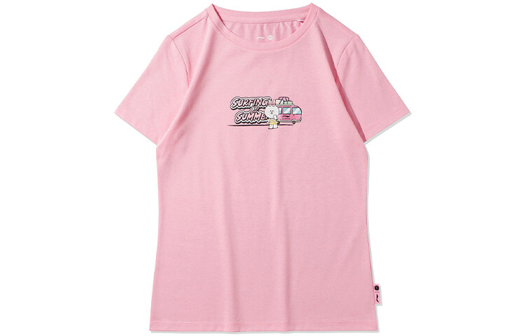 Футболка женская Line Friends X Sports Fashion Collection розового цвета Lining
Футболка женская Line Friends X Sports Fashion Collection розового цвета Lining