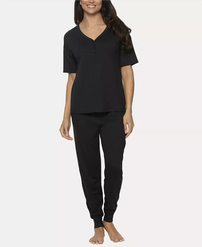 Женская Джесси 2 шт. Трикотажный комплект для отдыха из джерси Felina, черный
Женская Джесси 2 шт. Трикотажный комплект для отдыха из джерси Felina, черный