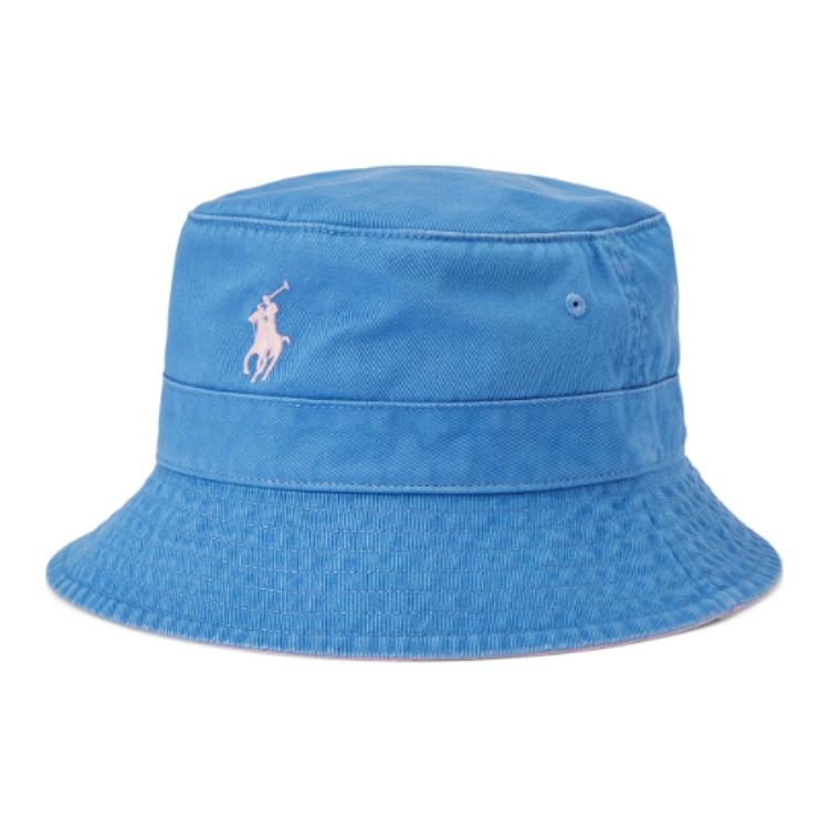 Polo Ralph Lauren Хлопковая панама унисекс синяя, Blue 
Polo Ralph Lauren Хлопковая панама унисекс синяя, Blue