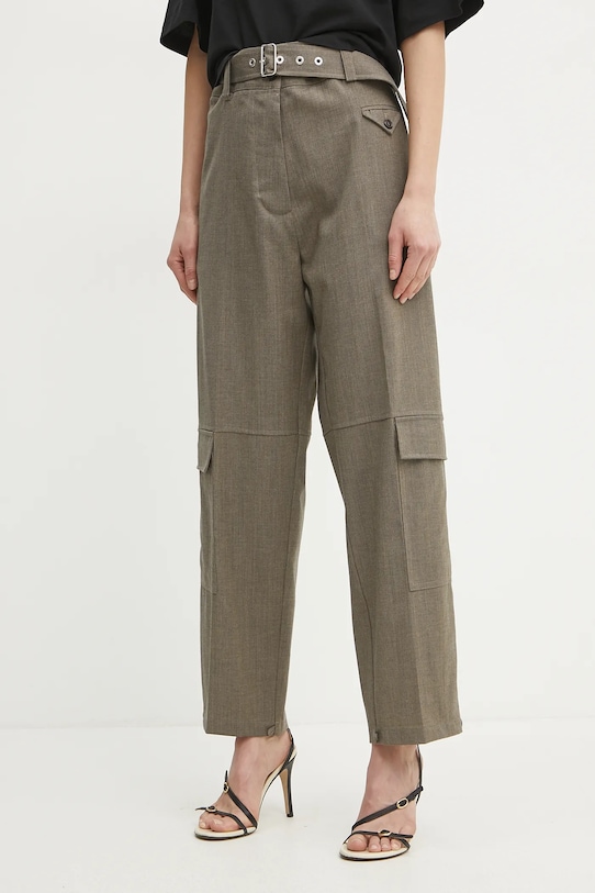 Шерстяные брюки Pinko, коричневый
Шерстяные брюки Pinko, коричневый