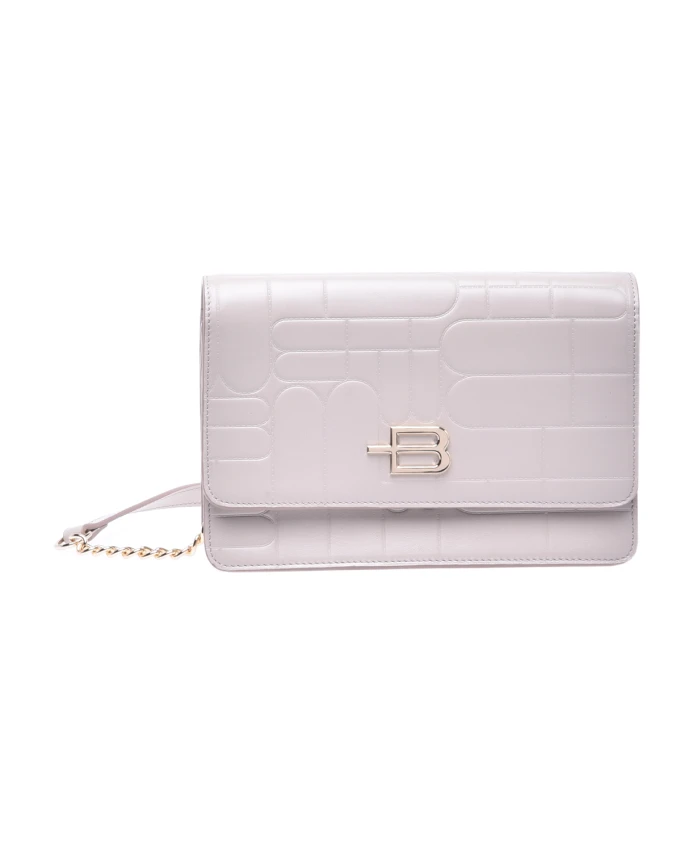 Стеганый кожаный кошелек бежевого цвета с ремешком через плечо и монограммой. Baldinini, бежевый
Стеганый кожаный кошелек бежевого цвета с ремешком через плечо и монограммой. Baldinini, бежевый
