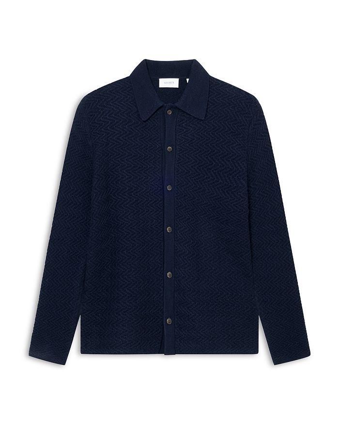 Рубашка из шерстяной фактурной ткани Finnegan Les Deux, синий
Рубашка из шерстяной фактурной ткани Finnegan Les Deux, синий