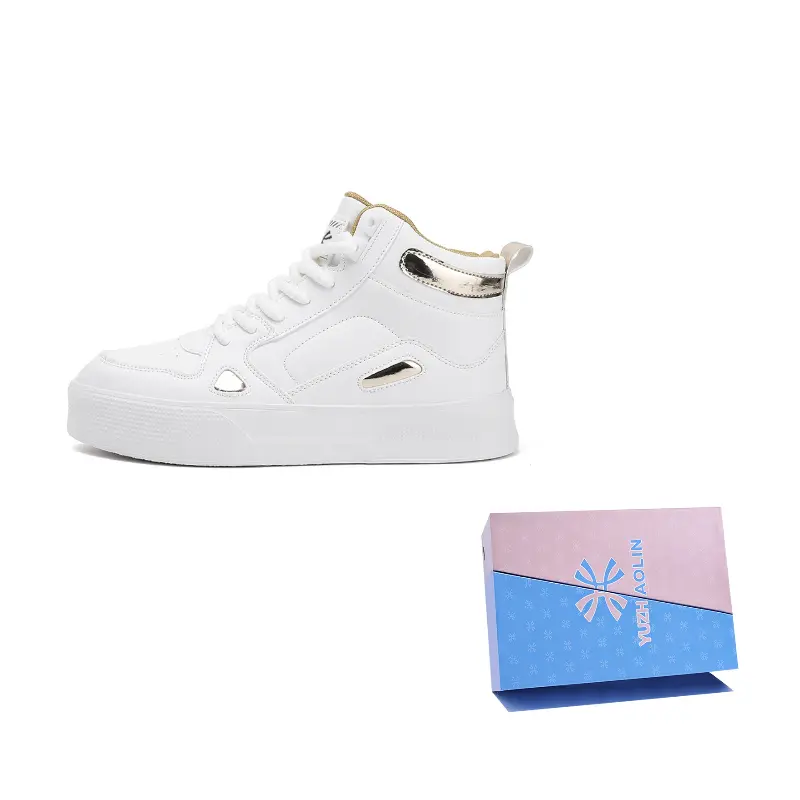 YUZHAOLIN Абразивоустойчивые мидтоп скейтборд кроссовки мужские белый золото, цвет White Gold 
YUZHAOLIN Абразивоустойчивые мидтоп скейтборд кроссовки мужские белый золото, цвет White Gold