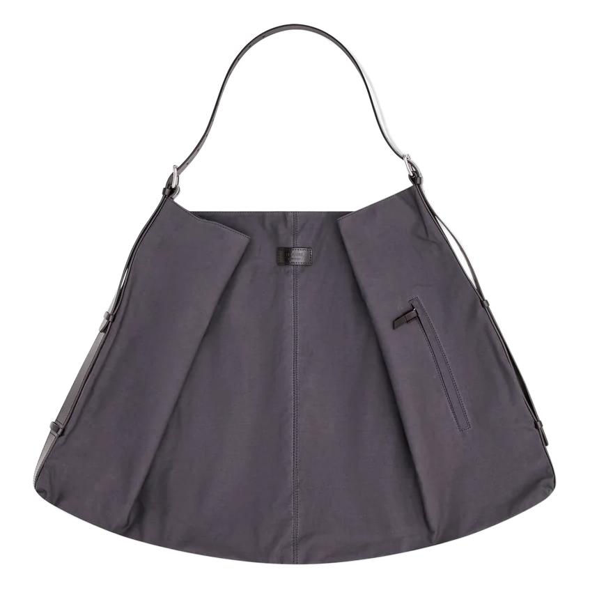 Lemaire Хлопковая сумка-хобо унисекс серо-черная
Lemaire Хлопковая сумка-хобо унисекс серо-черная