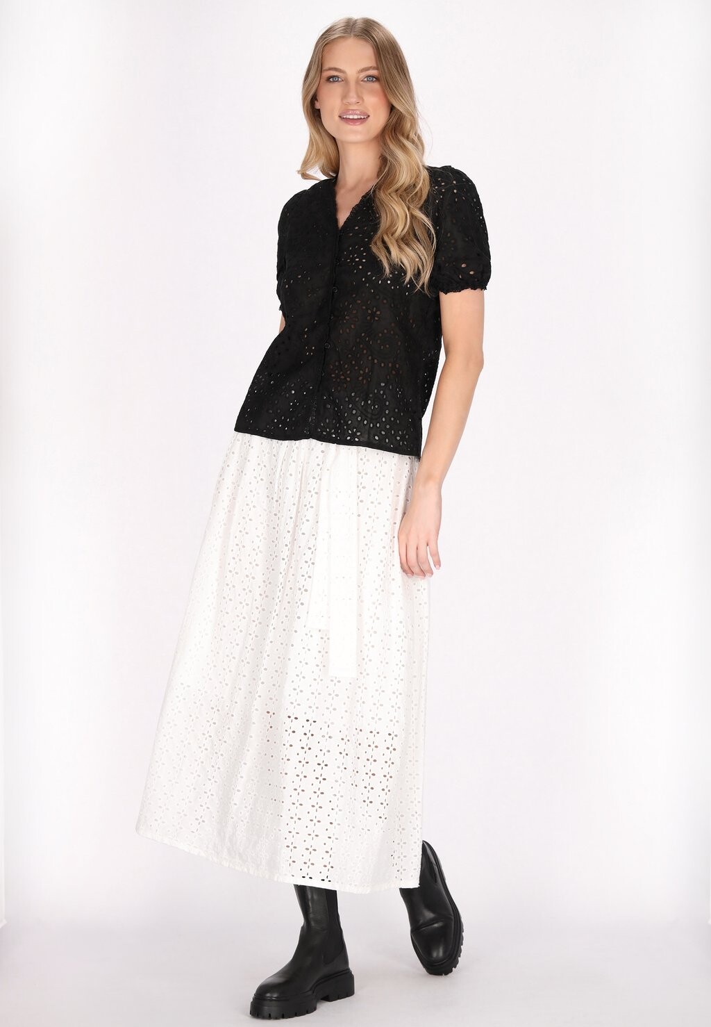 Юбка А-силуэта DreiMaster, белый
Юбка А-силуэта DreiMaster, белый