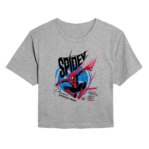 Футболка Juniors' Spider-Man Spidey Swing On Cropped Marvel, Heather Gray
Футболка Juniors' Spider-Man Spidey Swing On Cropped Marvel, Heather Gray