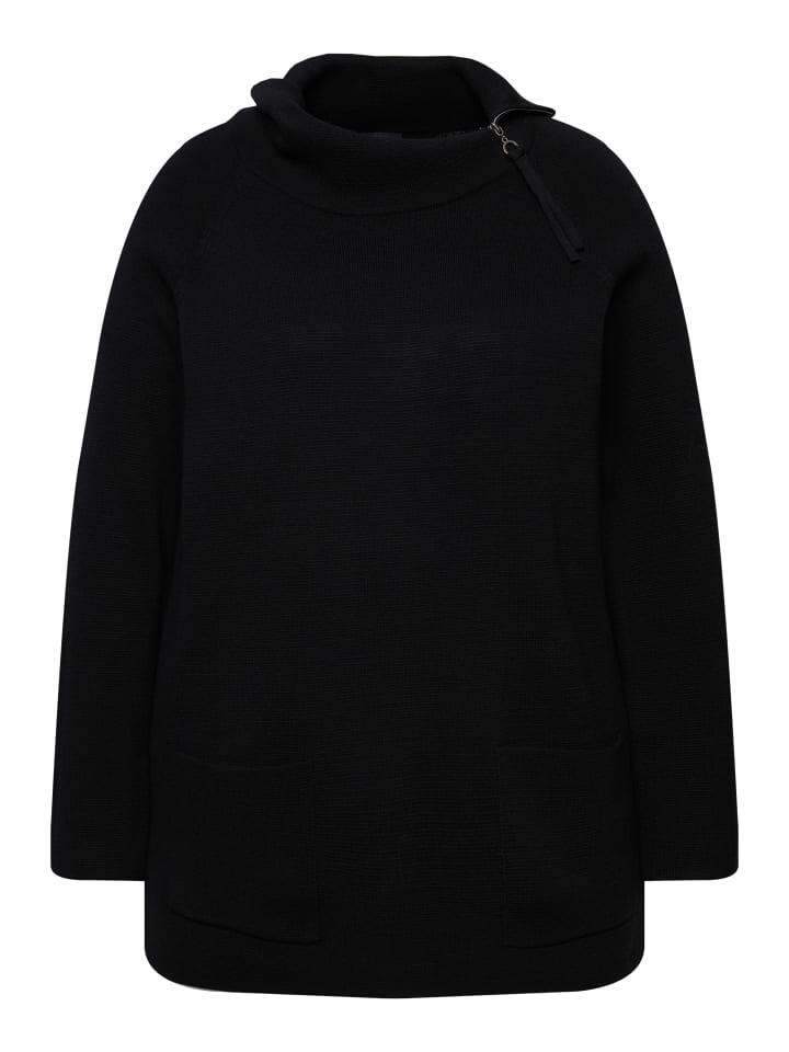 Пуловер Ulla Popken, черный 
Пуловер Ulla Popken, черный