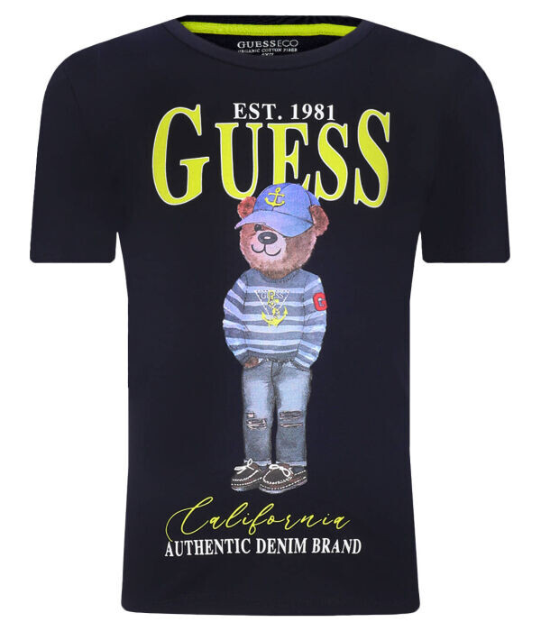 Футболка детская Guess с рисунком и логотипом, синий
Футболка детская Guess с рисунком и логотипом, синий