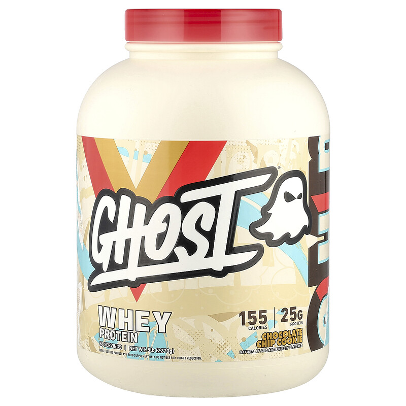 Ghost, Сывороточный протеин, шоколадное печенье, 2270 г (5 фунтов)
Ghost, Сывороточный протеин, шоколадное печенье, 2270 г (5 фунтов)