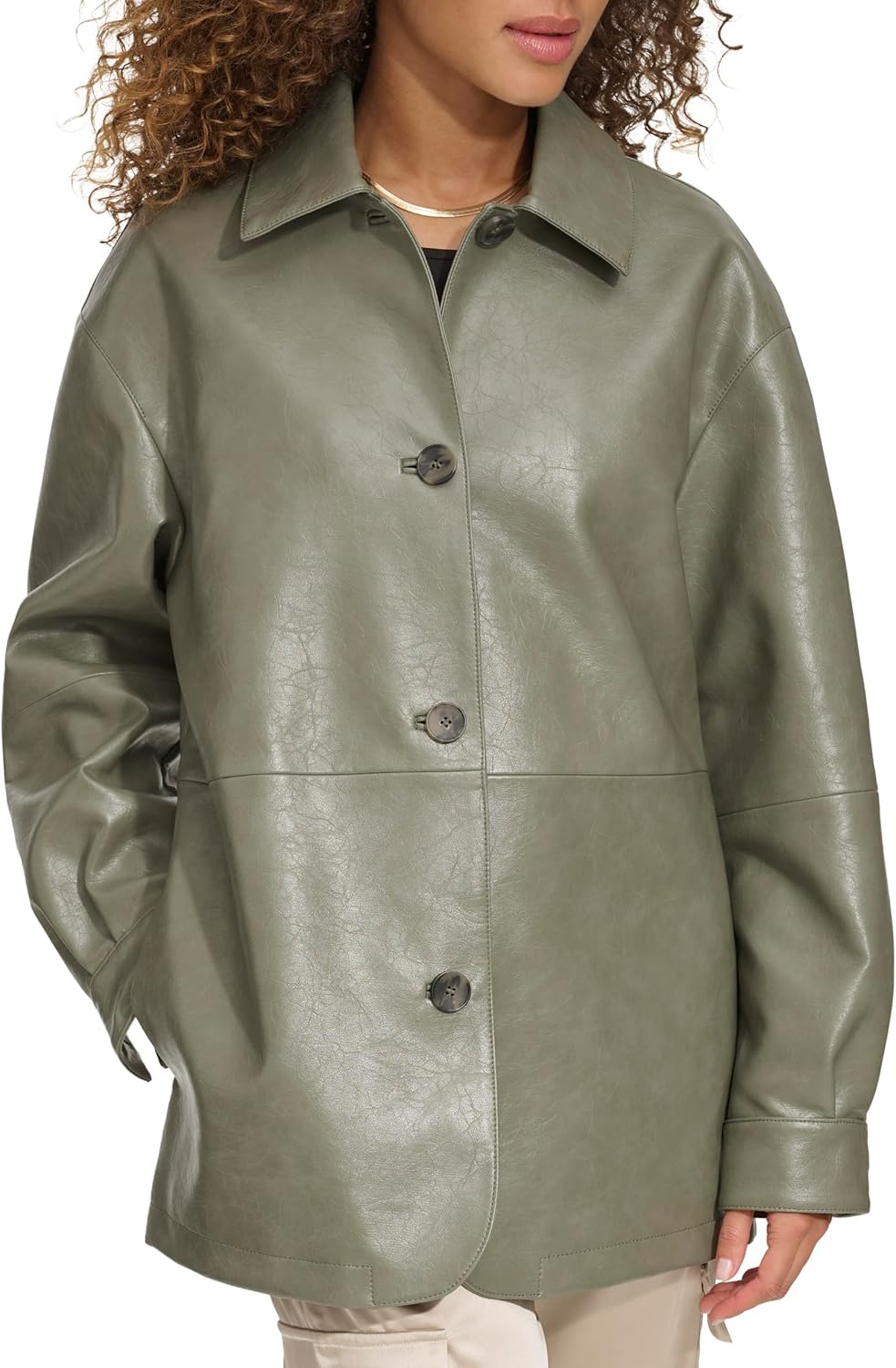 Женский блейзер Levi's из экокожи свободного кроя, серо-зеленый
Женский блейзер Levi's из экокожи свободного кроя, серо-зеленый