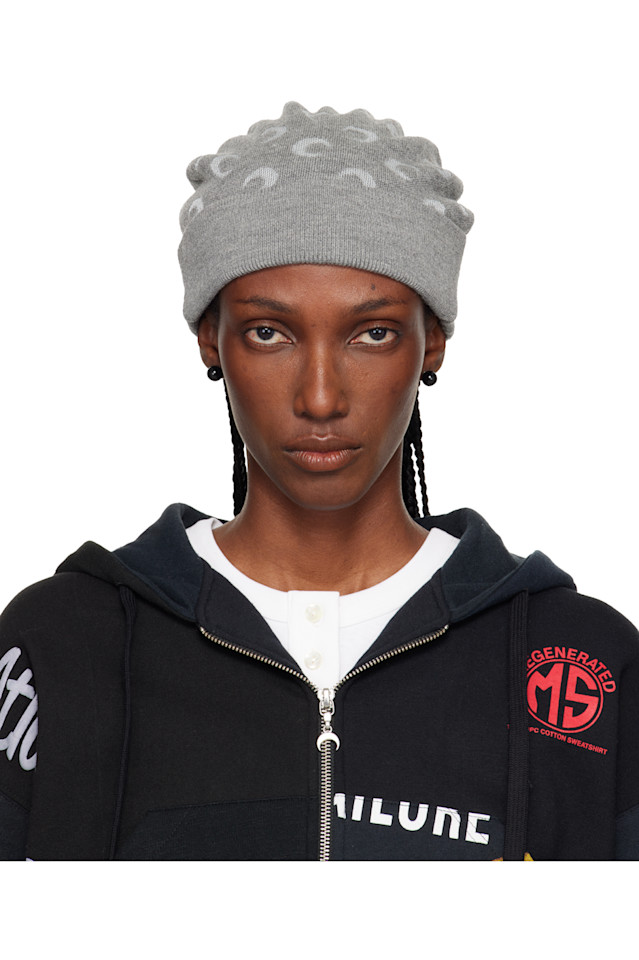 Marine Serre Вязаная шапка из жаккардовой ткани «Серая луна»
Marine Serre Вязаная шапка из жаккардовой ткани «Серая луна»