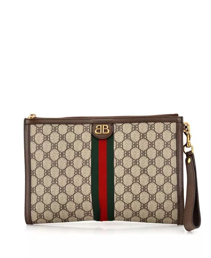 X Gucci The Hacker Project Web клатч-ремешок BB Coated Canvas Pre-Owned Balenciaga, коричневый
X Gucci The Hacker Project Web клатч-ремешок BB Coated Canvas Pre-Owned Balenciaga, коричневый