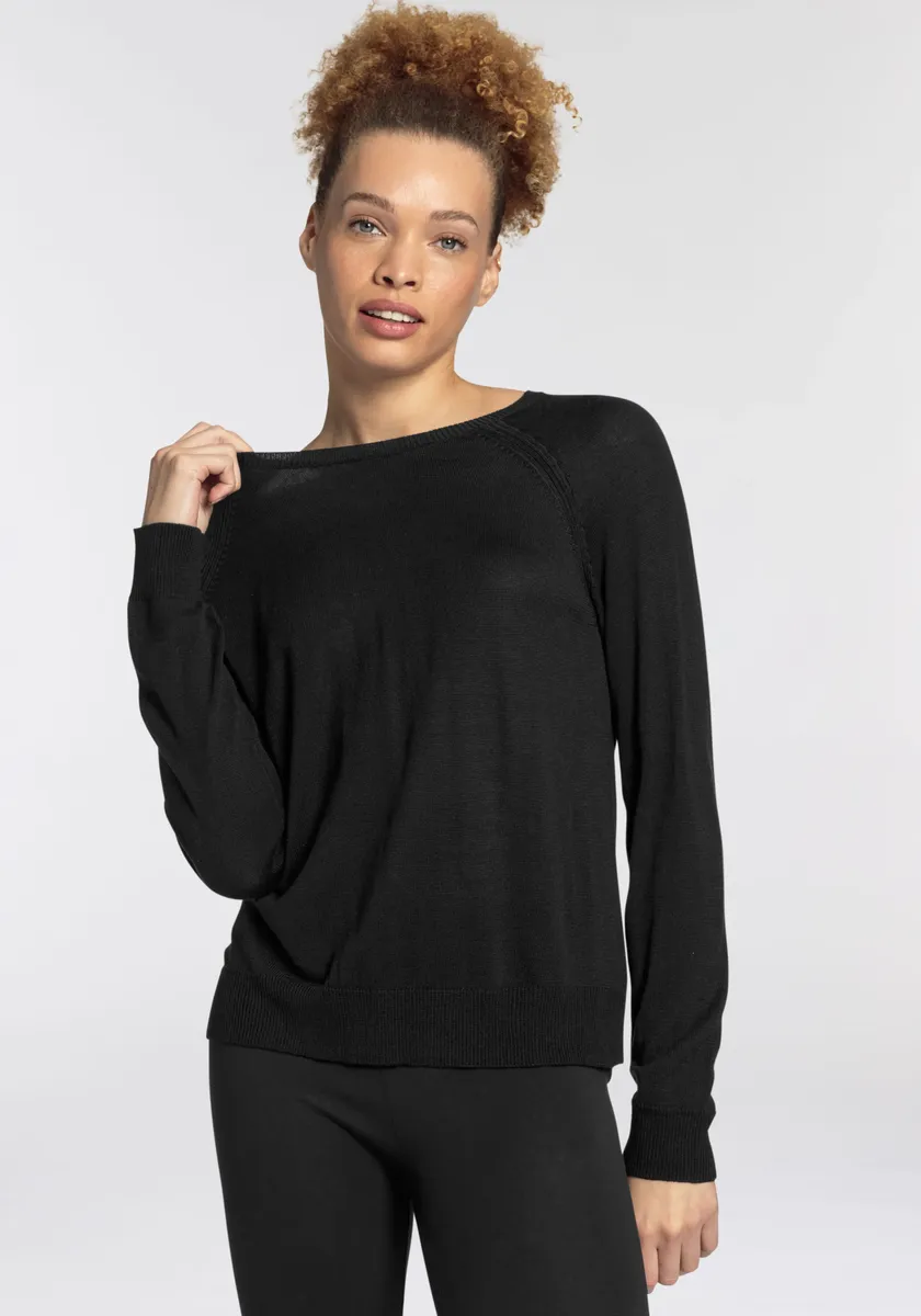 Свитер с круглым вырезом Flashlights, квадратного кроя, черный
Свитер с круглым вырезом Flashlights, квадратного кроя, черный