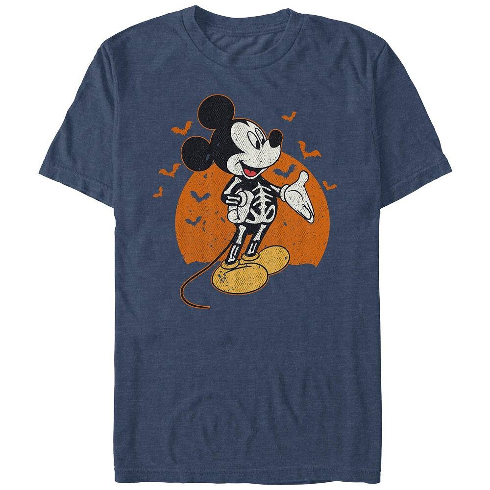 Мужская футболка с рисунком Микки Мауса Диснея в виде скелета Disney, цвет Navy Heather
Мужская футболка с рисунком Микки Мауса Диснея в виде скелета Disney, цвет Navy Heather