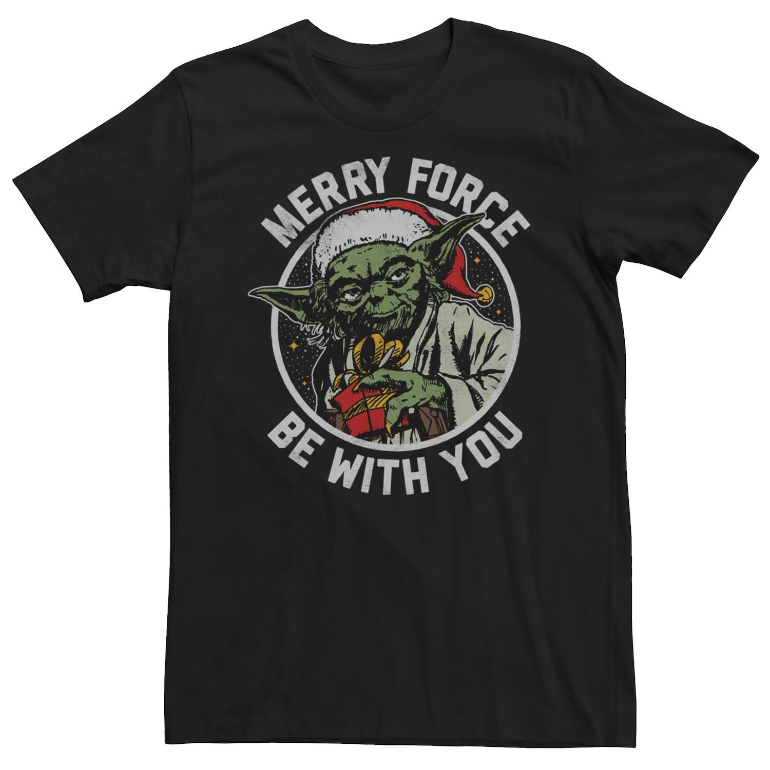 Мужская футболка с рождественским рисунком «Звездные войны Йода Merry Force Be With You» Licensed Character
Мужская футболка с рождественским рисунком «Звездные войны Йода Merry Force Be With You» Licensed Character