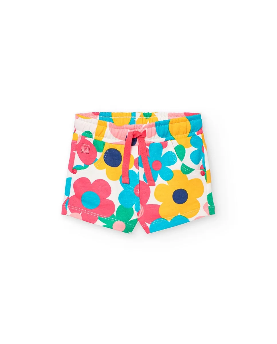 Хлопковые шорты для девочек с цветочным принтом Boboli, мультиколор
Хлопковые шорты для девочек с цветочным принтом Boboli, мультиколор