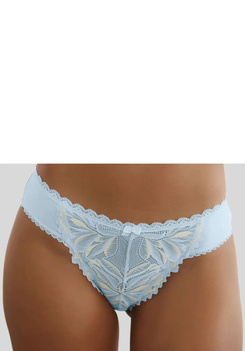 Трусики LASCANA Rio с экстравагантными кружевными деталями, голубой
Трусики LASCANA Rio с экстравагантными кружевными деталями, голубой