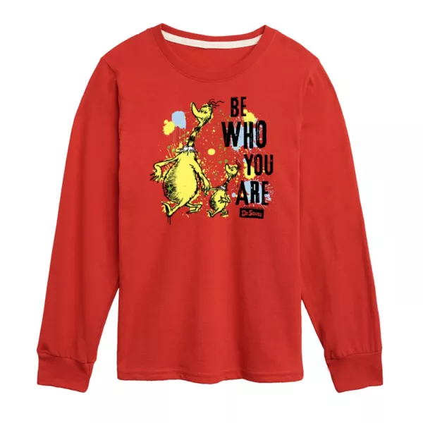 Мальчики 8-20 лет футболка с длинным рукавом "Будь собой" по мотивам Dr Seuss Licensed Character, красный
Мальчики 8-20 лет футболка с длинным рукавом "Будь собой" по мотивам Dr Seuss Licensed Character, красный