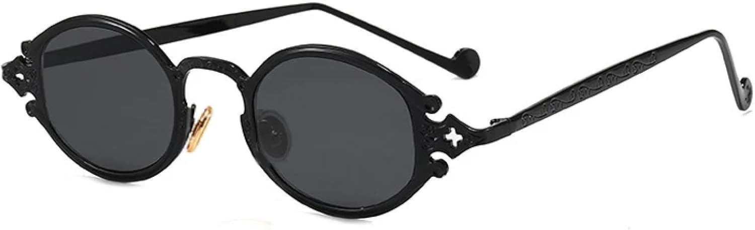 Круглые женские солнцезащитные очки в стиле стимпанк, мужские классические маленькие овальные женские винтажные очки в стиле панк с защитой от УФ-излучения UV400 VFDHN, C1-black-black
Круглые женские солнцезащитные очки в стиле стимпанк, мужские классические маленькие овальные женские винтажные очки в стиле панк с защитой от УФ-излучения UV400 VFDHN, C1-black-black