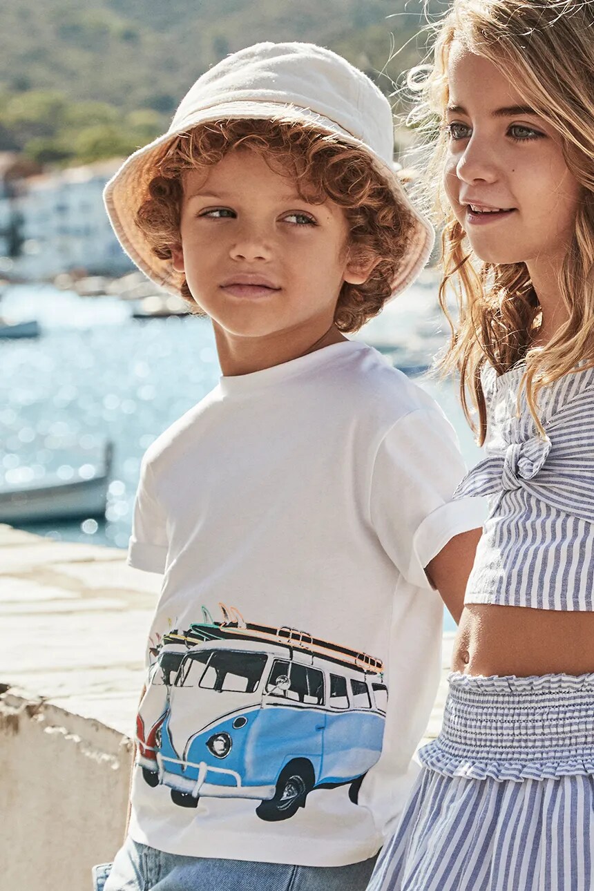 Футболка из хлопка для детей Mayoral, белый
Футболка из хлопка для детей Mayoral, белый