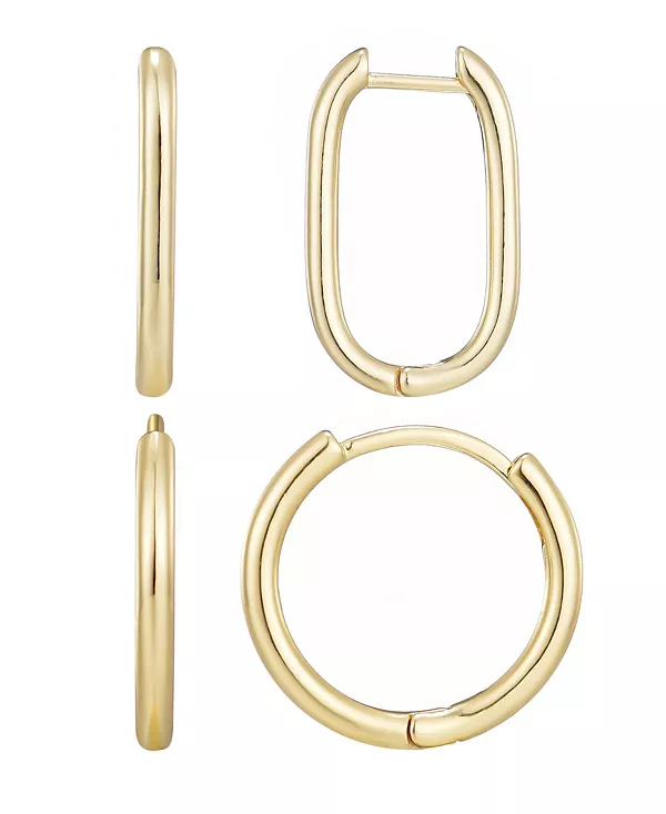 Комплект из позолоченных серег-колец Adornia, gold
Комплект из позолоченных серег-колец Adornia, gold