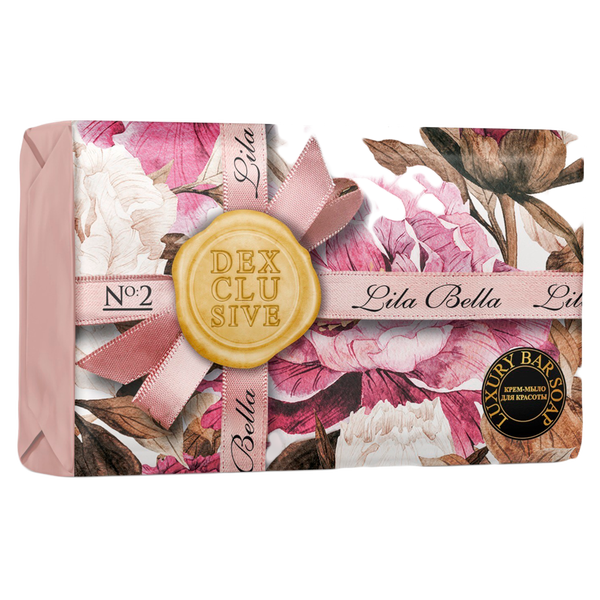Кусковое мыло класса люкс, 150 г Dexclusive Lila bella
Кусковое мыло класса люкс, 150 г Dexclusive Lila bella