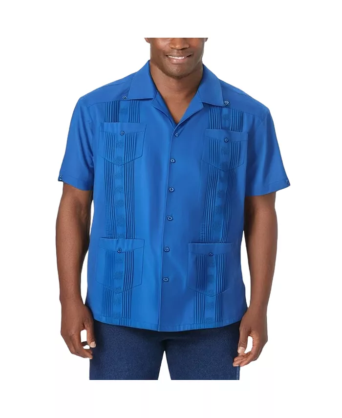 Рубашка Guayabera с короткими рукавами для больших и высоких Kingsize, синий
Рубашка Guayabera с короткими рукавами для больших и высоких Kingsize, синий