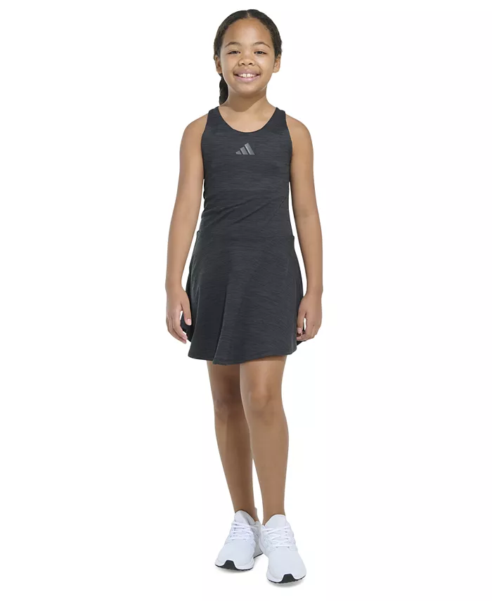 Платье без рукавов с рюшами и открытой спиной Big Girls Mélange Flounce Racerback adidas, мультиколор
Платье без рукавов с рюшами и открытой спиной Big Girls Mélange Flounce Racerback adidas, мультиколор