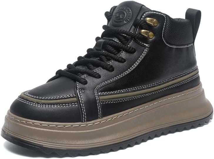 Зимние высокие кроссовки на платформе, из искусственной кожи, с меховой подкладкой, черные и коричневые, удобная обувь для прогулок Generic
Зимние высокие кроссовки на платформе, из искусственной кожи, с меховой подкладкой, черные и коричневые, удобная обувь для прогулок Generic