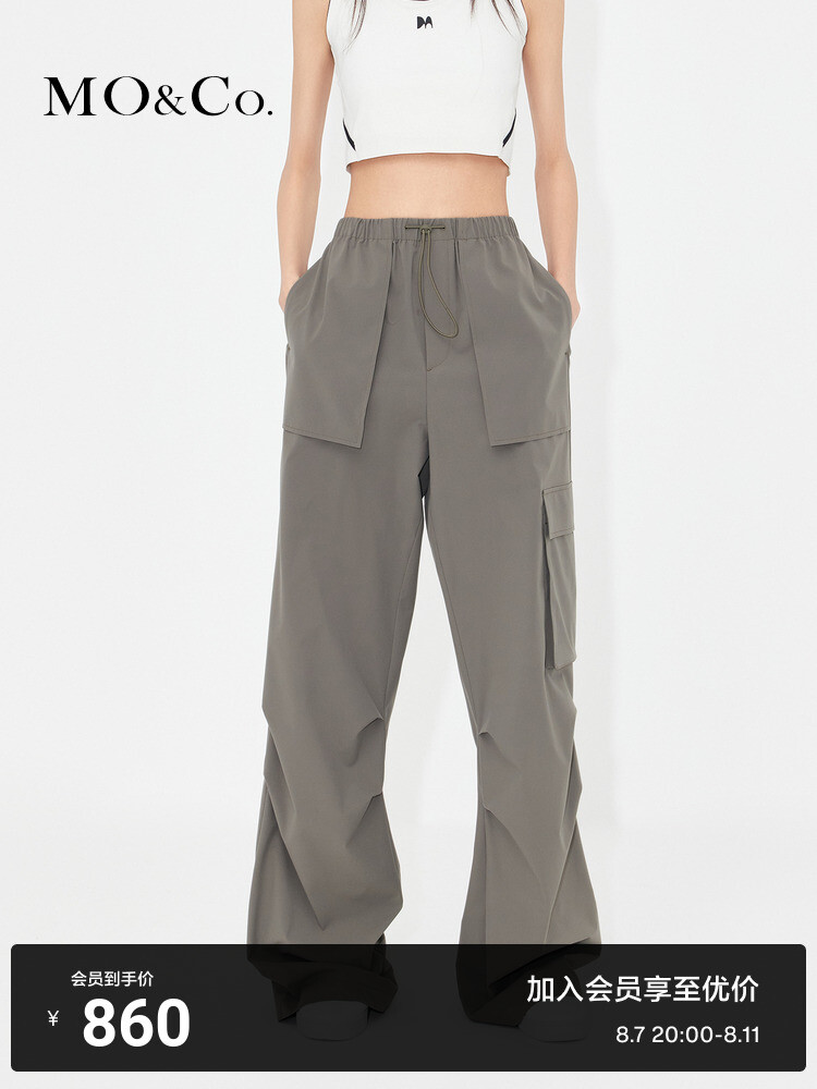 Широкие прямые брюки Moco с карманами, серо-зеленый
Широкие прямые брюки Moco с карманами, серо-зеленый