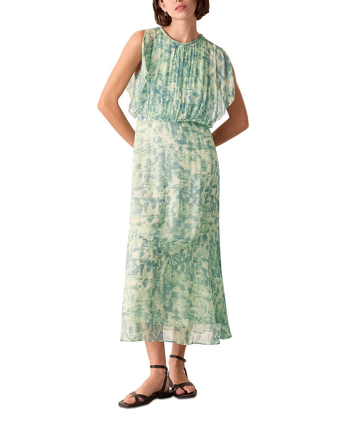 Миниатюрное платье миди с пунктирными мазками кисти Whistles, зеленый
Миниатюрное платье миди с пунктирными мазками кисти Whistles, зеленый