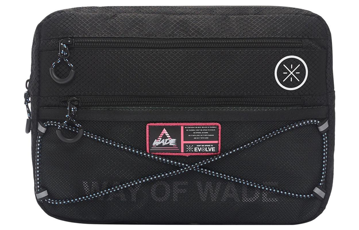 Лининг Тканевая плечевая сумка, Повседневная кроссбоди унисекс черная 
Лининг Тканевая плечевая сумка, Повседневная кроссбоди унисекс черная