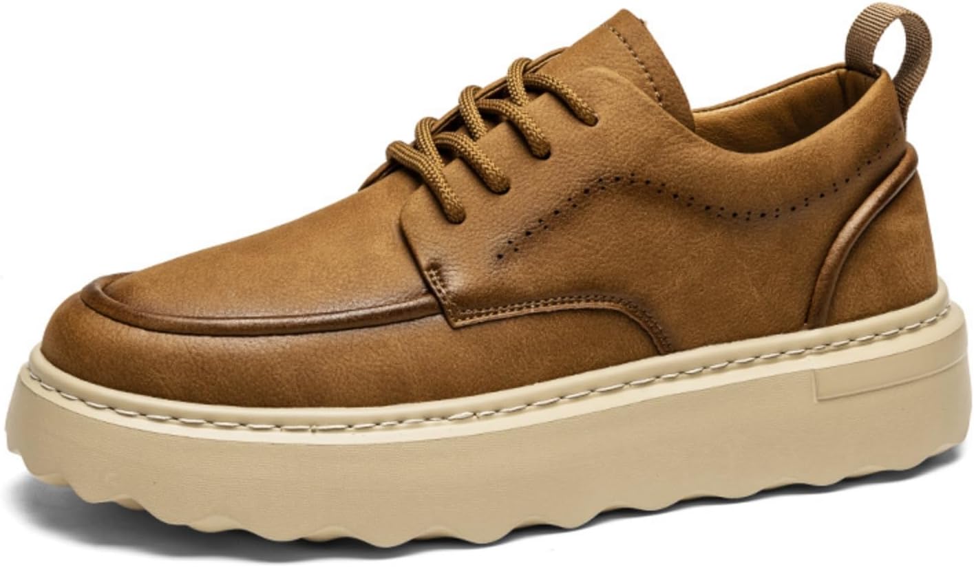 Мужские повседневные туфли из загорелой кожи, стильные кроссовки на шнуровке с комфортной толстой подошвой для ежедневной носки Aokisx, желтый
Мужские повседневные туфли из загорелой кожи, стильные кроссовки на шнуровке с комфортной толстой подошвой для ежедневной носки Aokisx, желтый