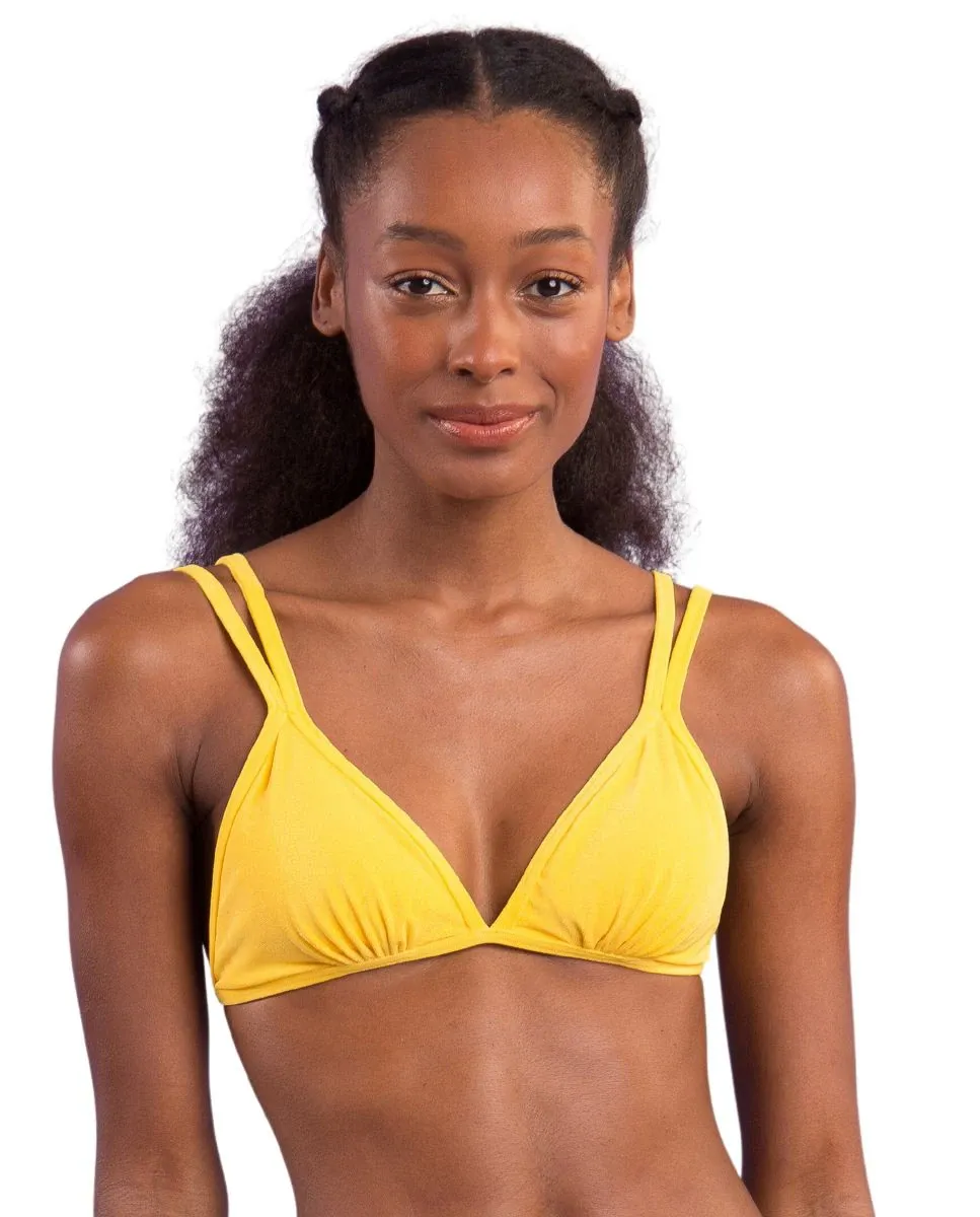 Однотонный лиф бикини с треугольными чашечками и мягкой подкладкой Río de Sol, желтый
Однотонный лиф бикини с треугольными чашечками и мягкой подкладкой Río de Sol, желтый