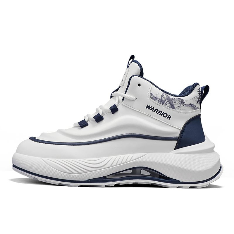 WARRIOR Амортизирующие устойчивые к истиранию дышащие низкие массивные кроссовки мужские бежево-тёмно-синие (средний верх), цвет Beige/Dark Blue (Mid-Top)
WARRIOR Амортизирующие устойчивые к истиранию дышащие низкие массивные кроссовки мужские бежево-тёмно-синие (средний верх), цвет Beige/Dark Blue (Mid-Top)