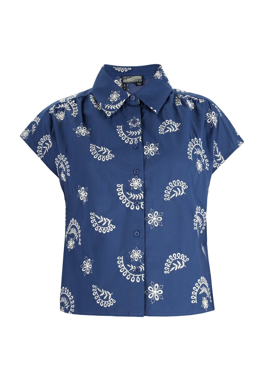 Блузка с коротким рукавом DreiMaster Vintage Blouse, морской синий
Блузка с коротким рукавом DreiMaster Vintage Blouse, морской синий