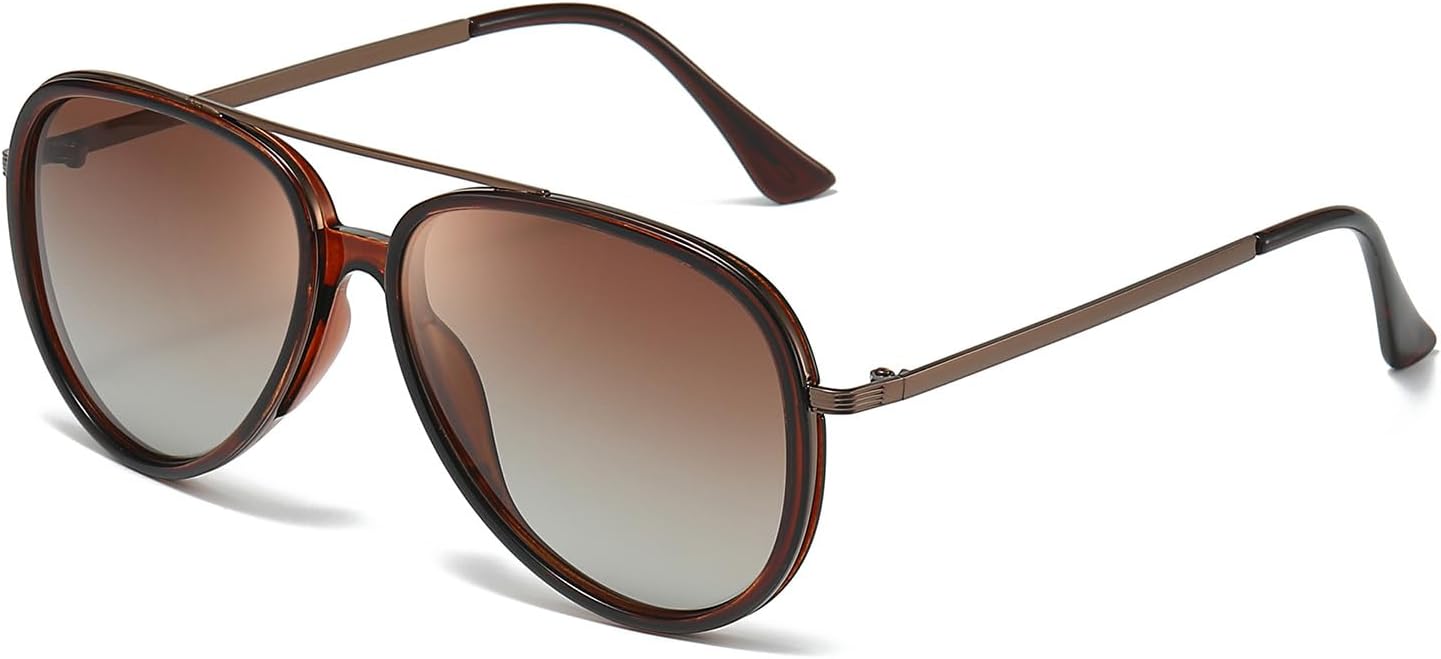 Женские поляризованные солнцезащитные очки-авиаторы IGnaef с защитой от УФ-излучения, предотвращающей спутывание линз, модель 2025 года, модные очки большого размера IF2848, C03 Brown Frame / Gradient Brown Lenses
Женские поляризованные солнцезащитные очки-авиаторы IGnaef с защитой от УФ-излучения, предотвращающей спутывание линз, модель 2025 года, модные очки большого размера IF2848, C03 Brown Frame / Gradient Brown Lenses