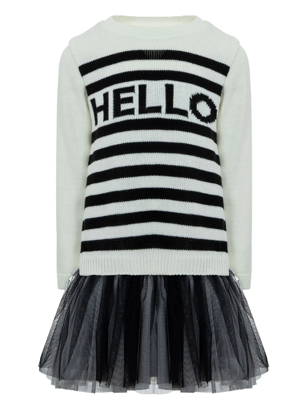 Комплект из платья и блумеров в полоску Lapin House, белый
Комплект из платья и блумеров в полоску Lapin House, белый